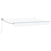 vidaXL Manuell Utdragbar Markis Vit 3 x 2 m