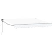 vidaXL Elektrisk Retraktabel Markis Vit 3 x 2 m