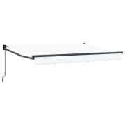 vidaXL Manuell Utdragbar Markis Vit 3 x 2 m