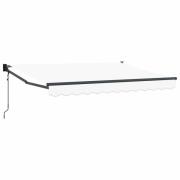 vidaXL Elektrisk Retraktabel Markis Vit 3 x 2 m