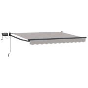 vidaXL Manuell utdragbar markis med LED-lampor 3,5 x 2 m