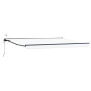 vidaXL Elektrisk Retraktabel Markis Vit 5 x 3 m