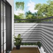 vidaXL Balkong Skärm Ljusgrå och vit. 120 x 700 cm