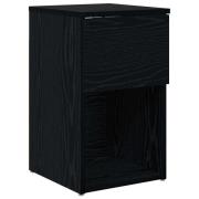 vidaXL Sängskåp Svart ek 29 x 31,5 x 49 cm Konstruerat trä