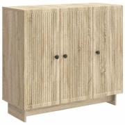 vidaXL Sideboard Sonoma-ek 89 x 34,5 x 80 cm Konstruerat trä
