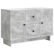 vidaXL Sideboard med låda Betonggrå 89 x 34,5 x 60 cm Konstruerat trä