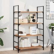 vidaXL Svävande hyllor 4 st 80x40x2 cm behandlat massivt akaciaträ