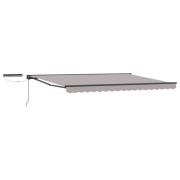 vidaXL Elektrisk Retraktabel Markis Ljusgrå och antracit 5 x 3 m