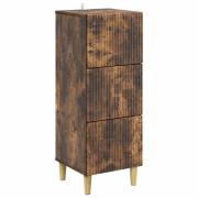 vidaXL Lådans skåp Rökt ek 33 x 34,5 x 90 cm Konstruerat trä