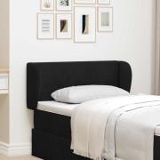 vidaXL Sänggavel Öra Svart 40 x 23 x 6 cm Sammet