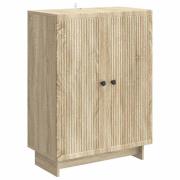 vidaXL Sideboard Sonoma-ek 66 x 34,5 x 90 cm Konstruerat trä