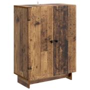 vidaXL Sideboard Gammalt trä 66 x 34,5 x 90 cm Konstruerat trä