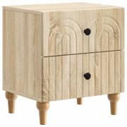 vidaXL Nattduksbord Sonoma-ek 43 x 34,5 x 48 cm Konstruerat trä