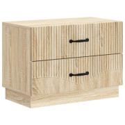 vidaXL Nattduksbord Sonoma-ek 62 x 34,5 x 44,5 cm Konstruerat trä