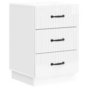 vidaXL Nattduksbord Vit högglans 43 x 41 x 63,5 cm Konstruerat trä