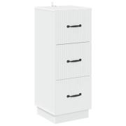vidaXL Lådans skåp Vit 33 x 34,5 x 87 cm Konstruerat trä