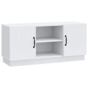 vidaXL TV-skåp Vit 102 x 34,5 x 47 cm Konstruerat trä