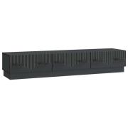 vidaXL TV-skåp med låda Svart 147 x 34,5 x 27 cm Konstruerat trä