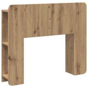 vidaXL Sänggavelsskåp med lagring Artisan-ek Konstruerat trä