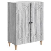 vidaXL Sideboard Grå sonoma-ek 66 x 34,5 x 90 cm Konstruerat trä