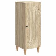 vidaXL Sideboard Sonoma-ek 33 x 34,5 x 90 cm Konstruerat trä