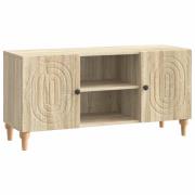 vidaXL TV-skåp Sonoma-ek 102 x 34,5 x 50 cm Konstruerat trä