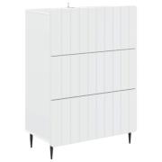 vidaXL Lådans skåp Vit 66 x 34,5 x 92 cm Konstruerat trä