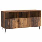 vidaXL TV-skåp med låda Gammalt trä 102 x 34,5 x 50 cm Konstruerat trä