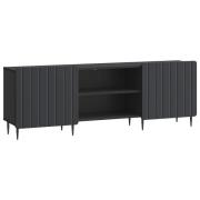 vidaXL TV-skåp Svart 150 x 31 x 52 cm Konstruerat trä