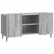 vidaXL TV-skåp Grå sonoma-ek 102 x 34,5 x 52 cm Konstruerat trä