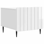 vidaXL Kaffeebord Vit högglans 49 x 50 x 42 cm Konstruerat trä