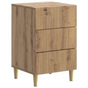 vidaXL Nattduksbord Artisan-ek 43 x 41 x 66,5 cm Konstruerat trä