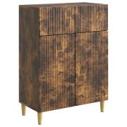 vidaXL Sideboard med låda Rökt ek 66 x 34,5 x 90 cm Konstruerat trä