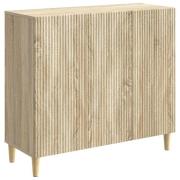 vidaXL Sideboard Sonoma-ek 89 x 34,5 x 80 cm Konstruerat trä