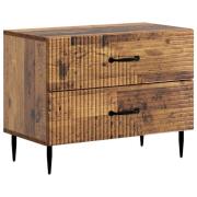 vidaXL Nattduksbord Gammalt trä 62 x 34,5 x 47,5 cm Konstruerat trä