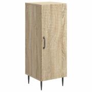 vidaXL Sideboard Sonoma-ek 33 x 34,5 x 89,5 cm Konstruerat trä