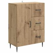 vidaXL Sideboard Artisan-ek 66 x 34,5 x 89,5 cm Konstruerat trä
