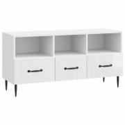 vidaXL TV-skåp Vit högglans 102 x 34,5 x 50 cm Konstruerat trä