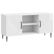 vidaXL TV-skåp Vit högglans 102 x 34,5 x 50 cm Konstruerat trä