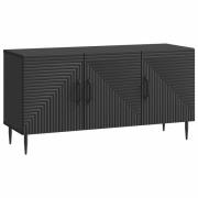 vidaXL TV-skåp Svart 99 x 34,5 x 50 cm Konstruerat trä