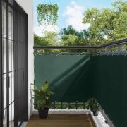 vidaXL Balkong Skärm Mörkgrön 110 x 400 cm Oxford Tyg