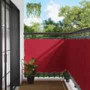 vidaXL Balkong Skärm Röd 110 x 400 cm Oxford Tyg