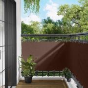 vidaXL Balkong Skärm Brun 100 x 400 cm Oxford Tyg