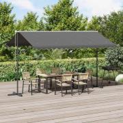 vidaXL Fristående markis Grå 4 × 3 m Polyester