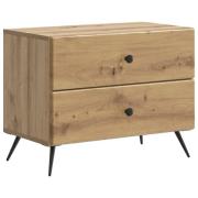 vidaXL Nattduksbord Artisan-ek 62 x 34,5 x 47,5 cm Konstruerat trä