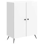 vidaXL Sideboard Vit högglans 66 x 34,5 x 90 cm Konstruerat trä