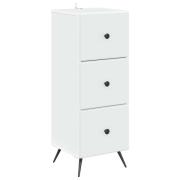 vidaXL Lådans skåp Vit 33 x 34,5 x 90 cm Konstruerat trä