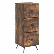 vidaXL Lådans skåp Rökt ek 33 x 34,5 x 90 cm Konstruerat trä