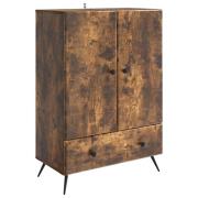 vidaXL Sideboard med låda Rökt ek 66 x 34,5 x 95 cm Konstruerat trä