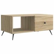 vidaXL Kaffeebord Sonoma-ek 90 x 50 x 40 cm Konstruerat trä